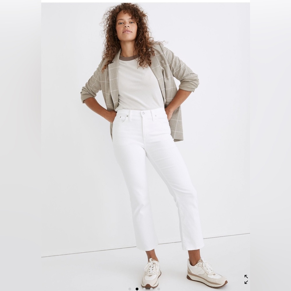 Madewell Cali Demi-Boot Women's White Jeans